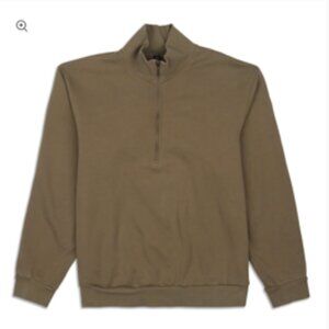 Brand NEW- Men's Lululemon French Terry Oversized Half-Zip in Olive